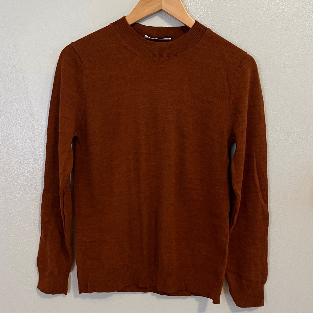 Mango Orange Sweater, Size Medium